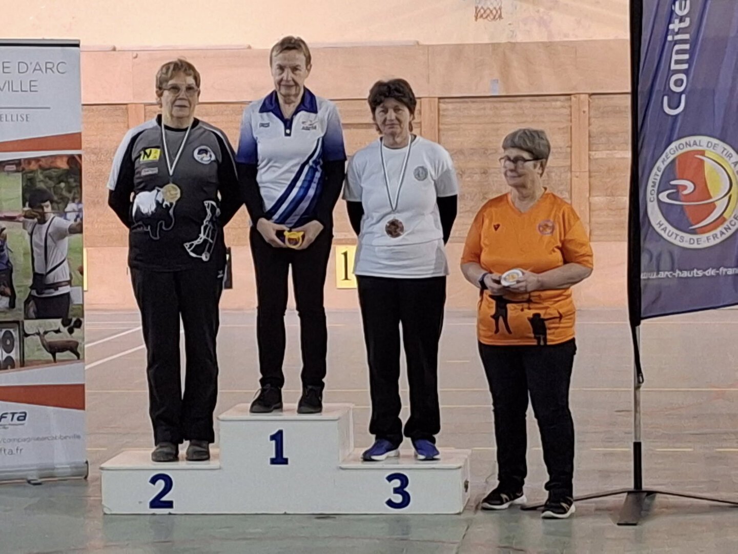 Podium régional HDF Tir à l'arcv.