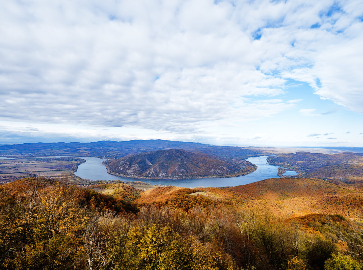 Danube bend seen from the viewpoint predikaloszek, hungary