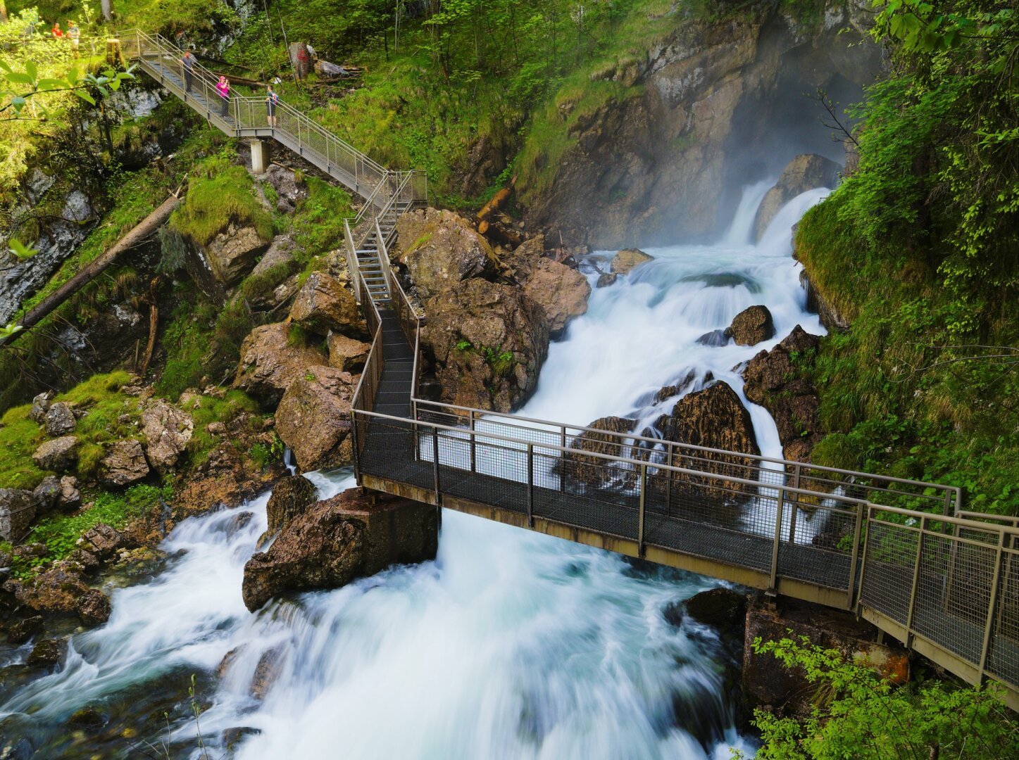 Waterfalls in the alps