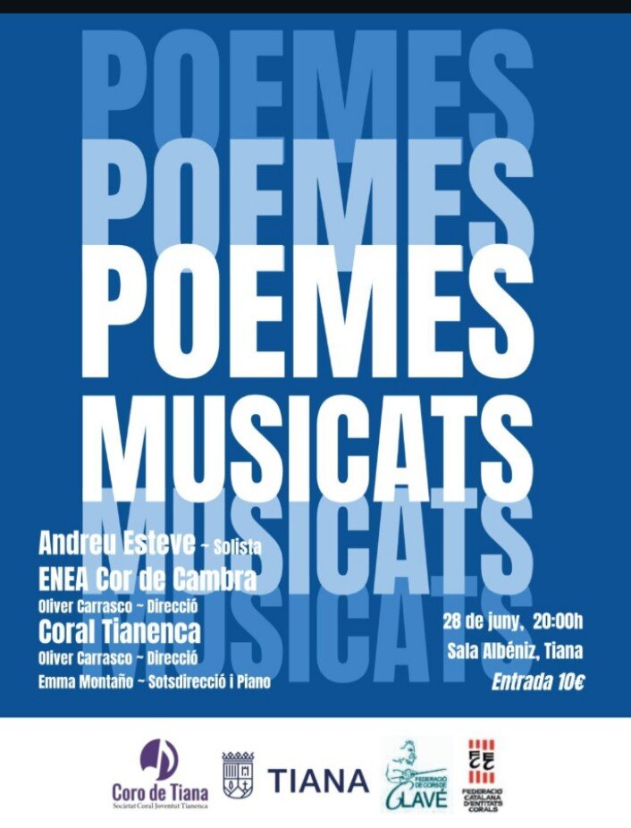 cartell concert Coro de tiana