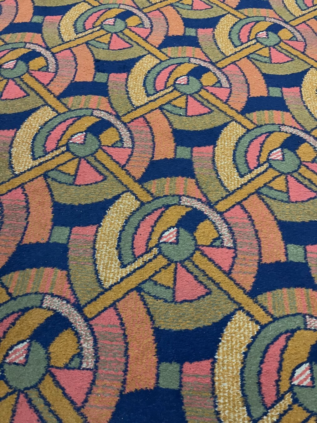 Movie theater carpet patterns.