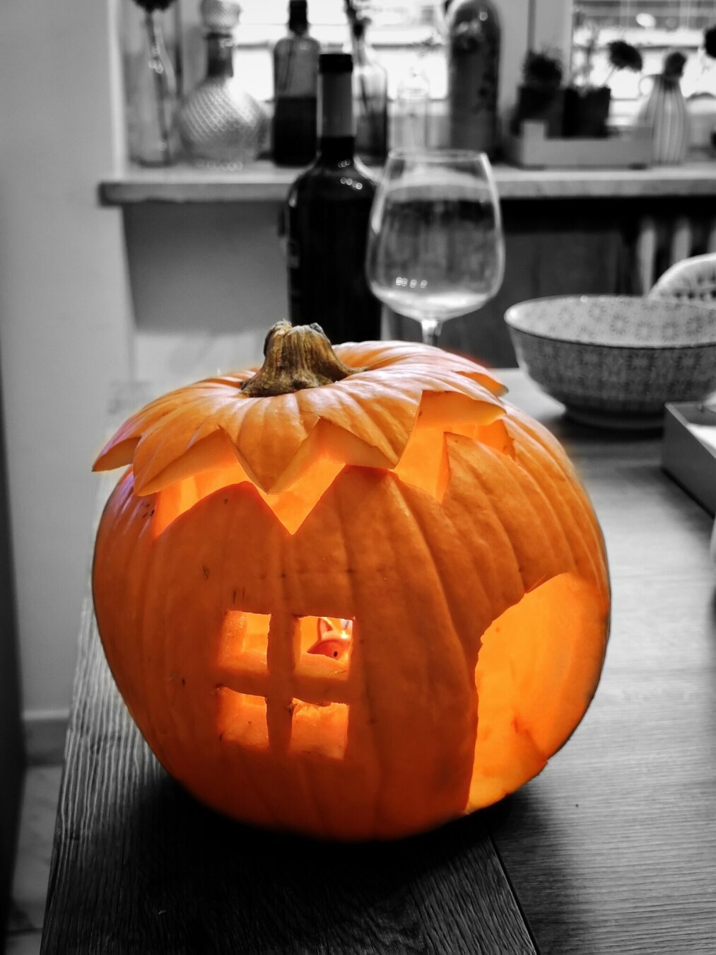 Ricordo di quando preparavamo la zucca per i ragazzi...