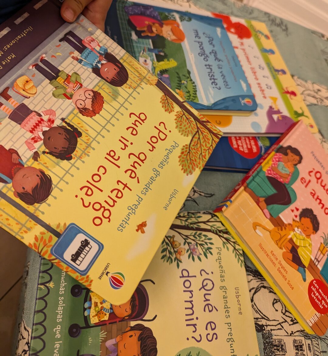 A picture o a few child books