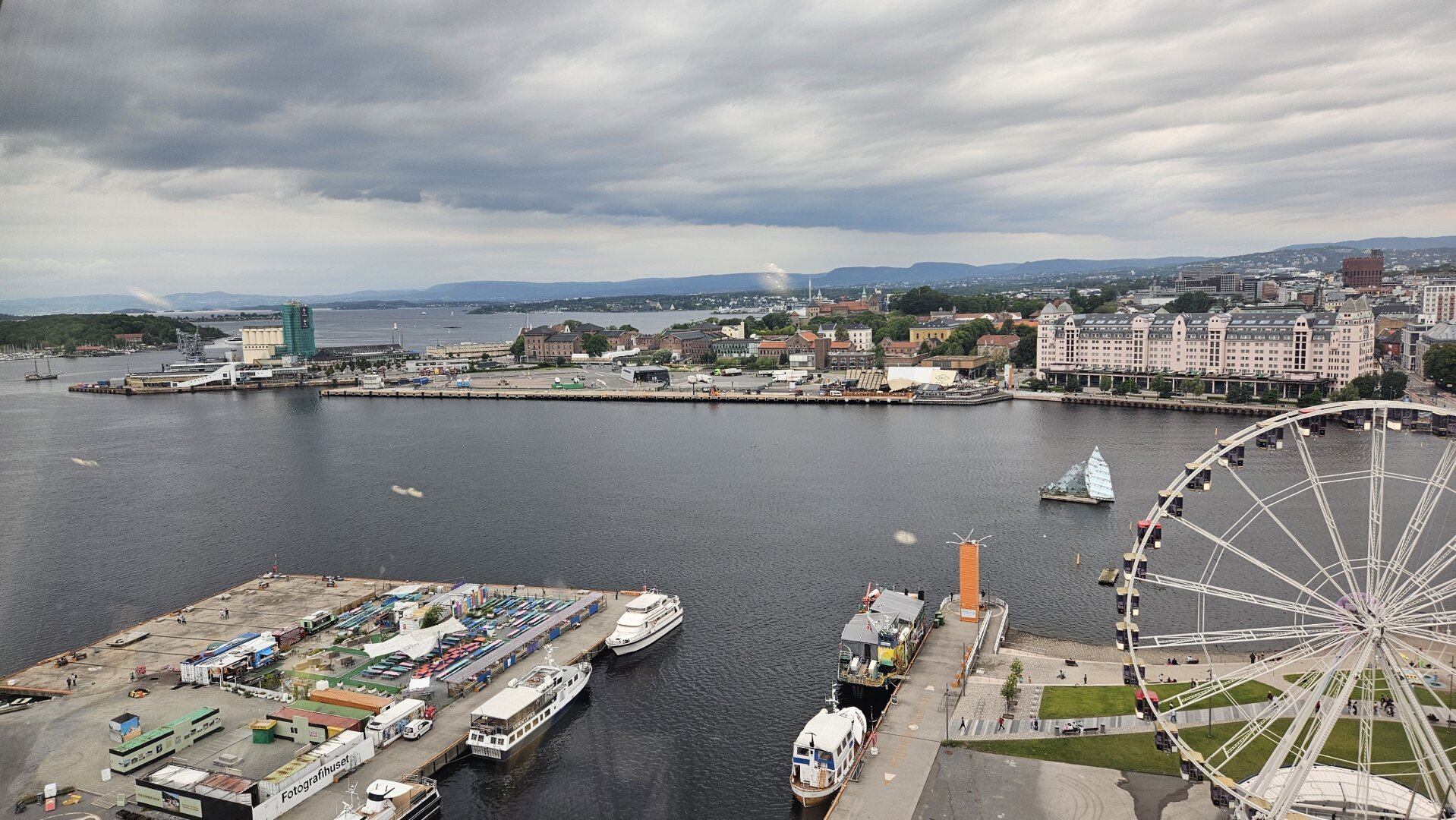 Utsikt mot nordvest fra Munchmuseet