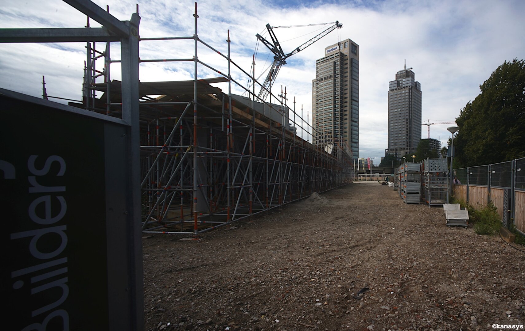Amsterdam – Weesperzijde - la construcción de la // bouw van het // the construction of the Circular City House