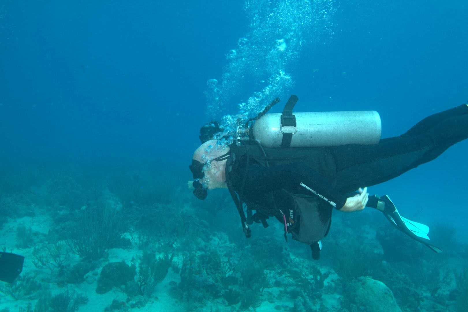 Me scuba diving in the waters off of Playa del Carmen