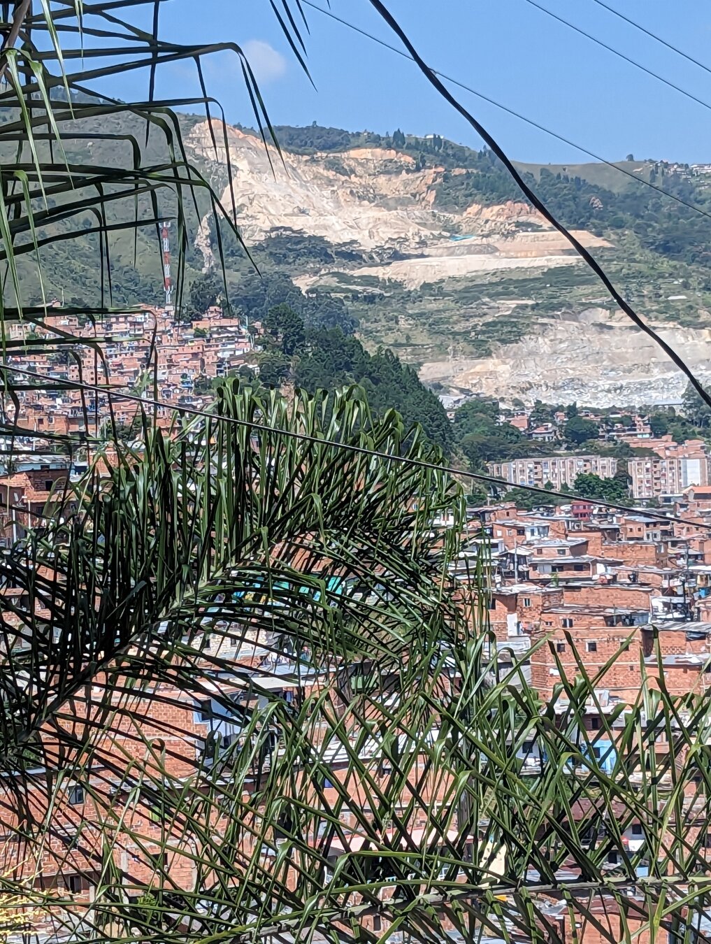 Suspected location of mass graves above Comuna 13