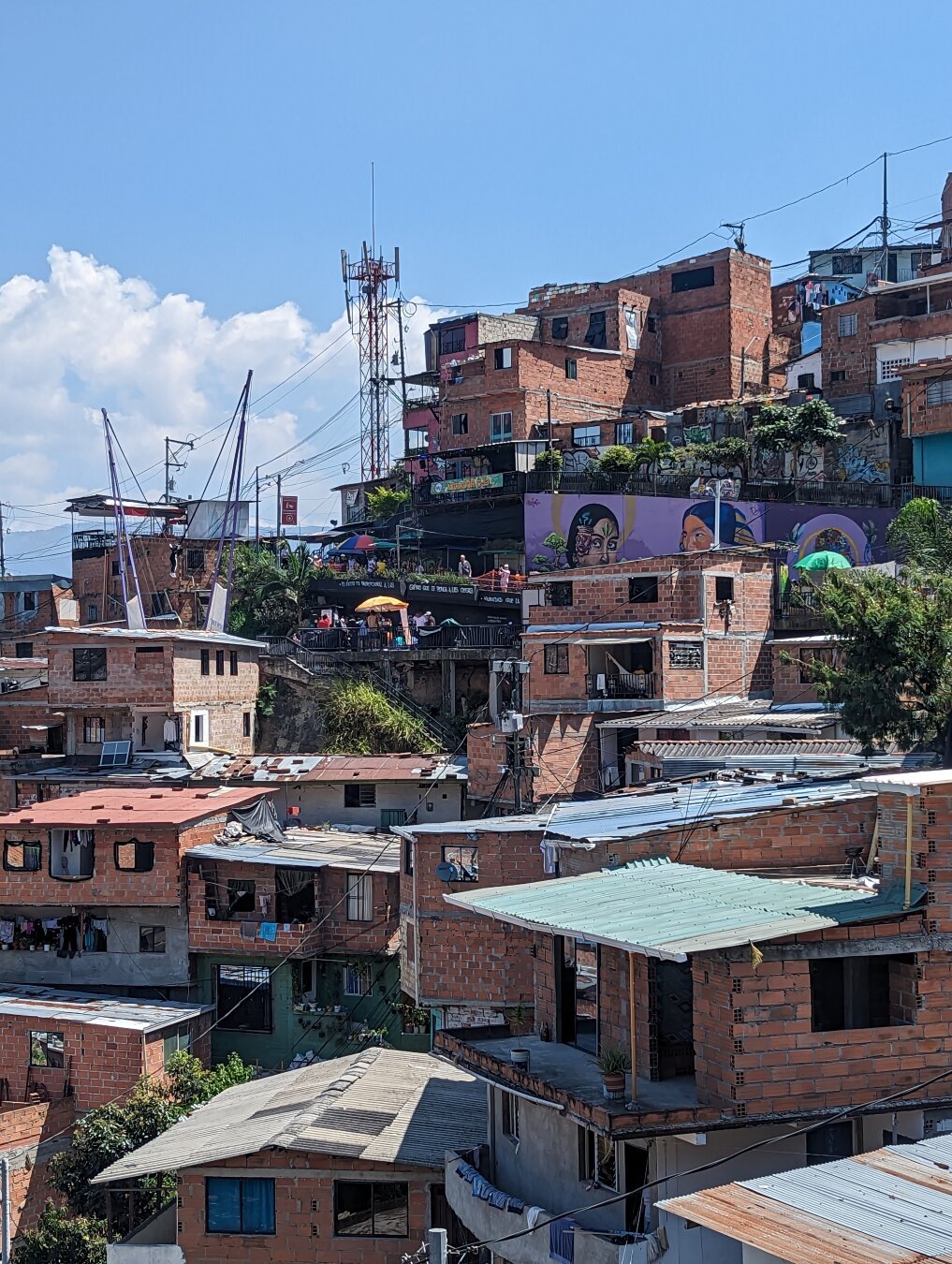 A view of homes in Comuna 13