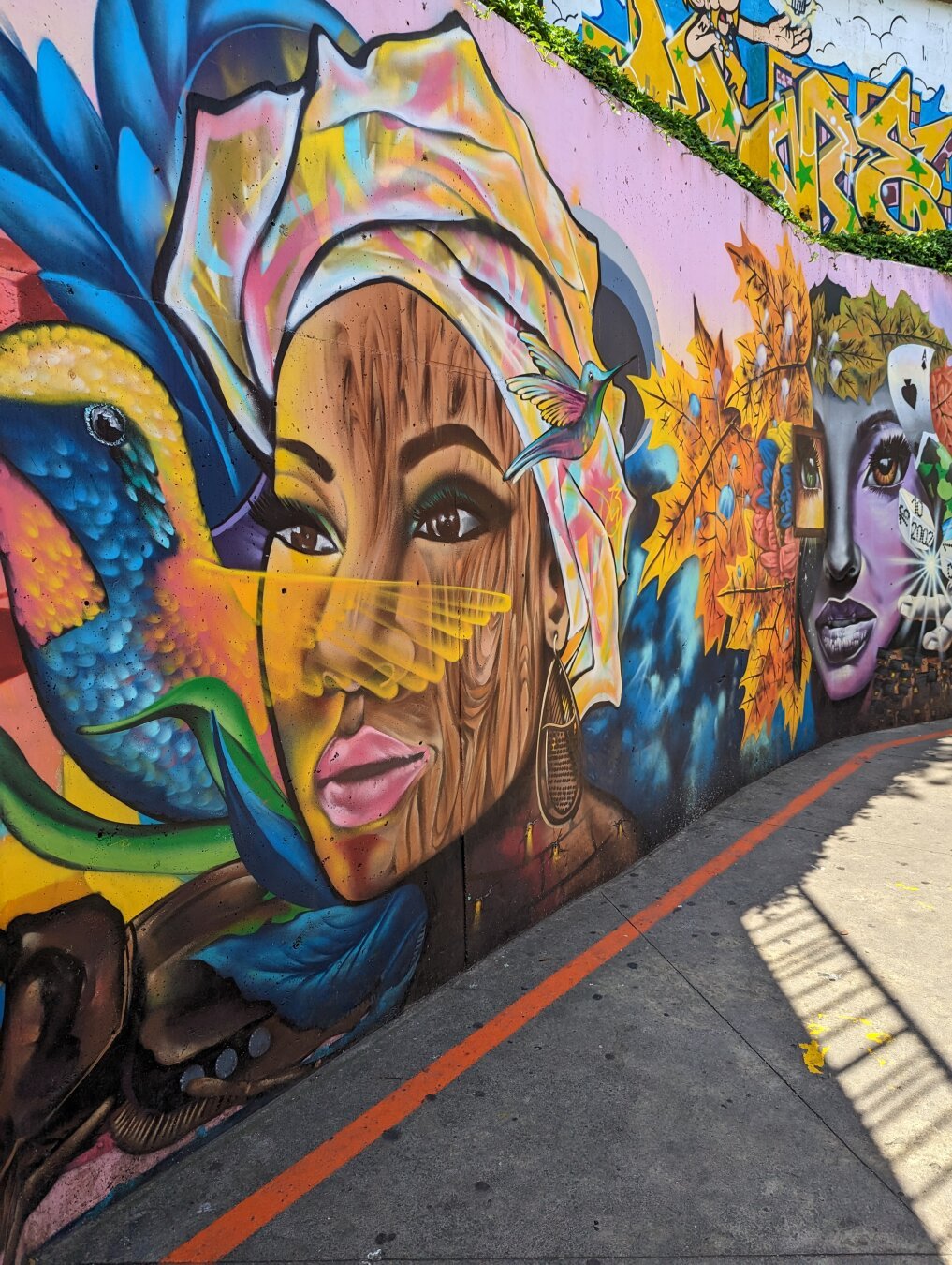 Graffiti of an indigenous Colombian woman