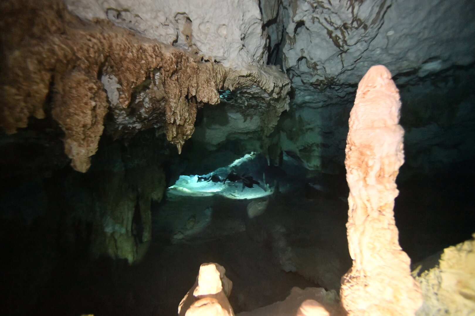 My diving group, from a distance