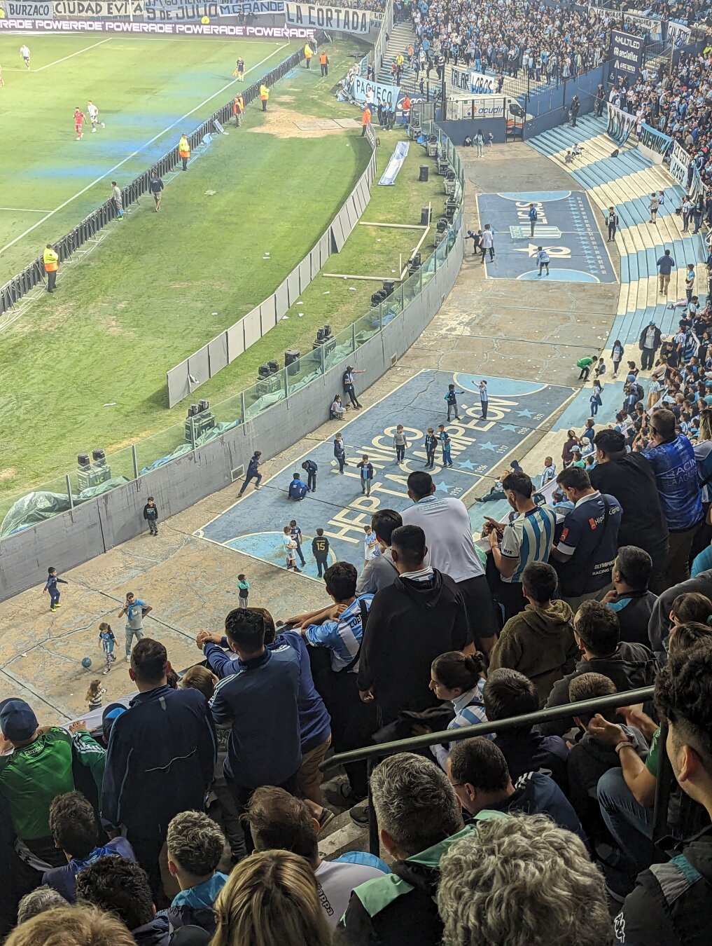 The supporters section for Racing Club