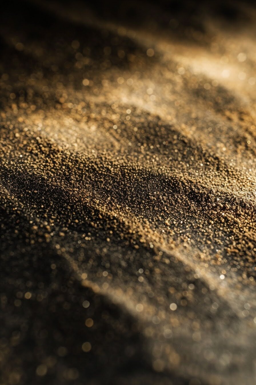 A color photo showing sunlight and shadow interacting across a patch of sand in the New Mexico desert. A color photo showing sunlight and shadow interacting across a patch of sand in the New Mexico desert.