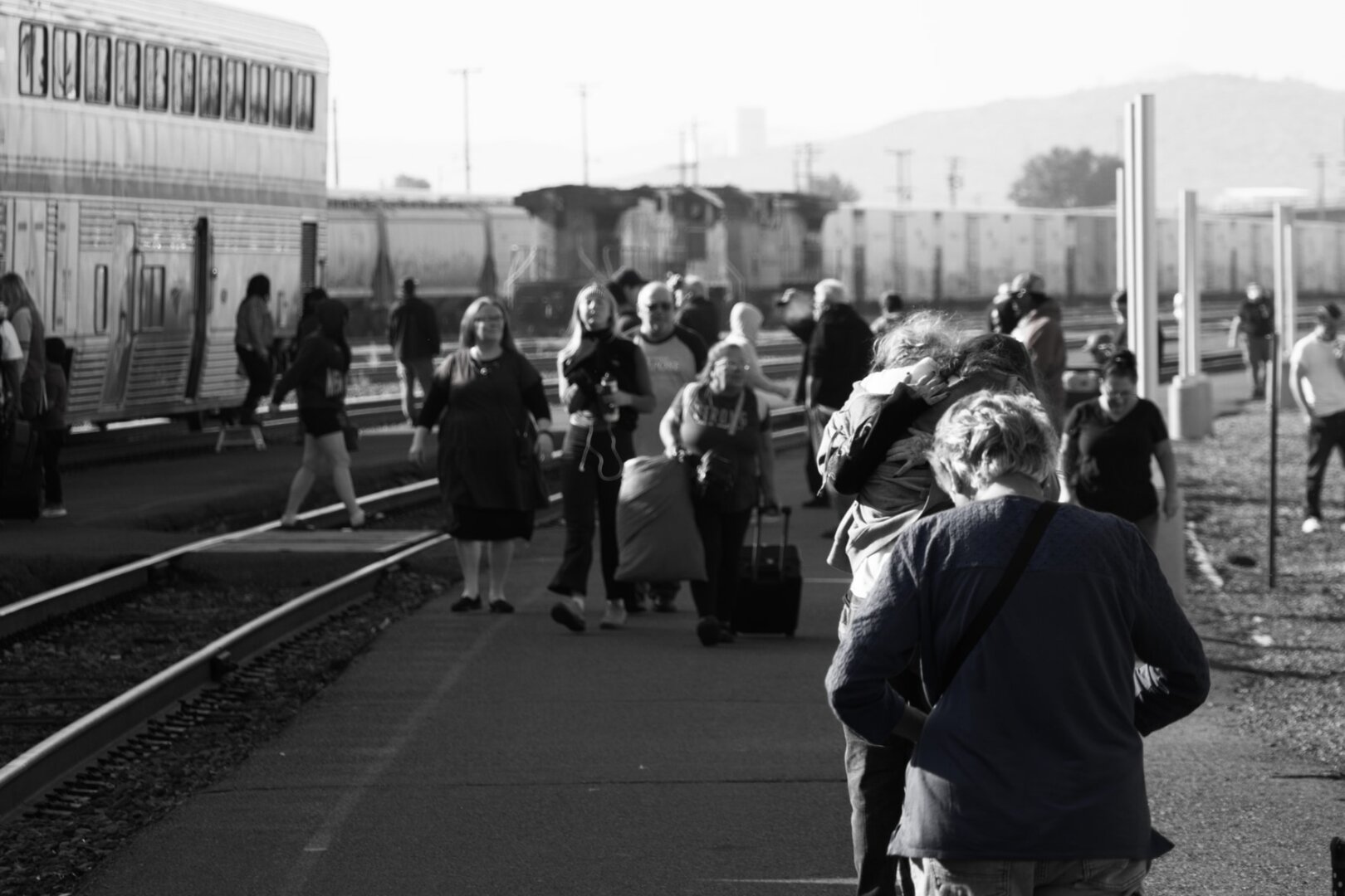 Amtrak train stop
