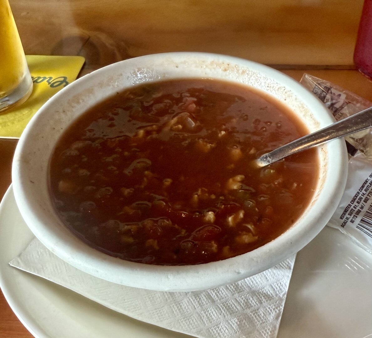 Bowl of conch chowder from Herbie’s Bar and Chowder House, Marathon.