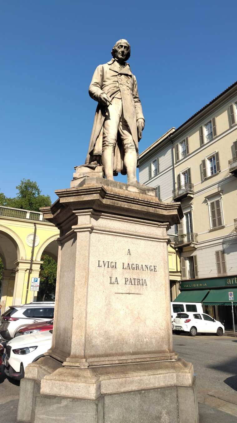 Statue of Luigi Lagrange in Torino.