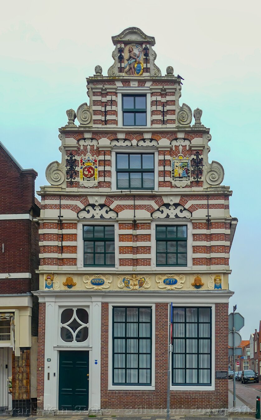 historic facade in Enkhuizen, the Netherlands