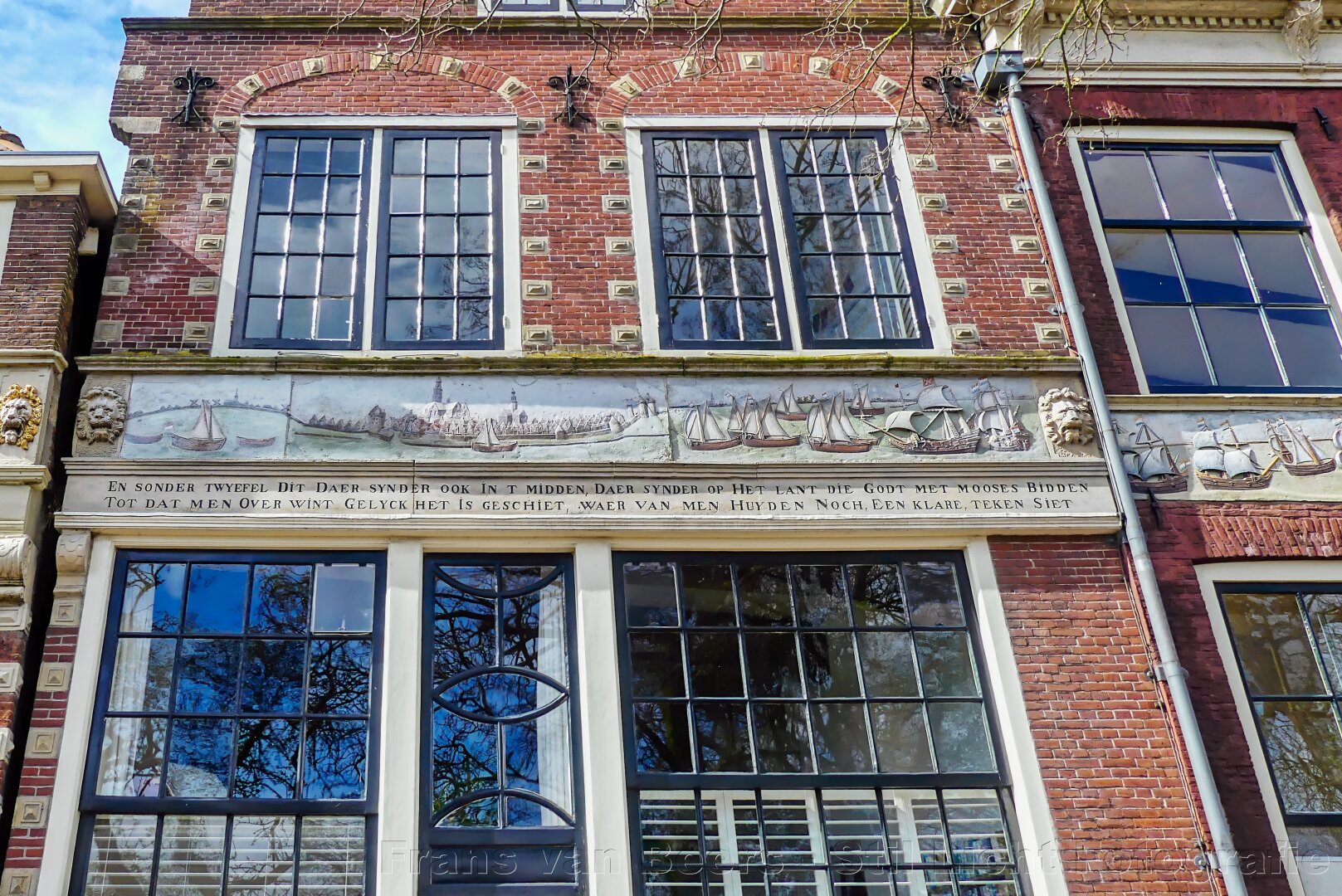 historic facades in Hoorn, the Netherlands