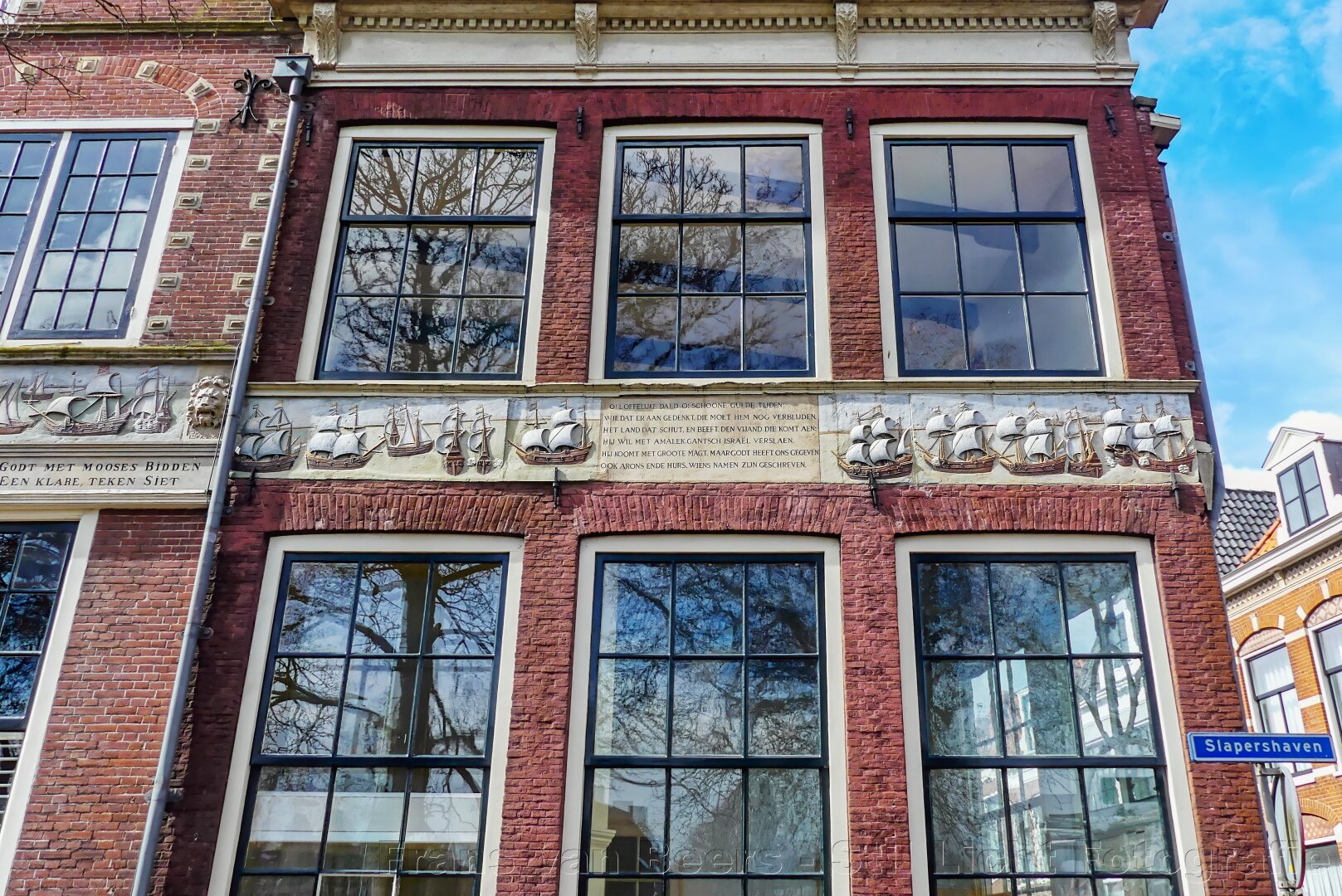 historic facades in Hoorn, the Netherlands