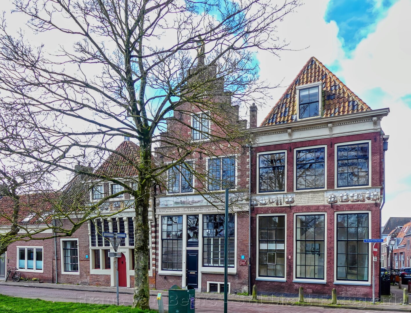 historic facades in Hoorn, the Netherlands