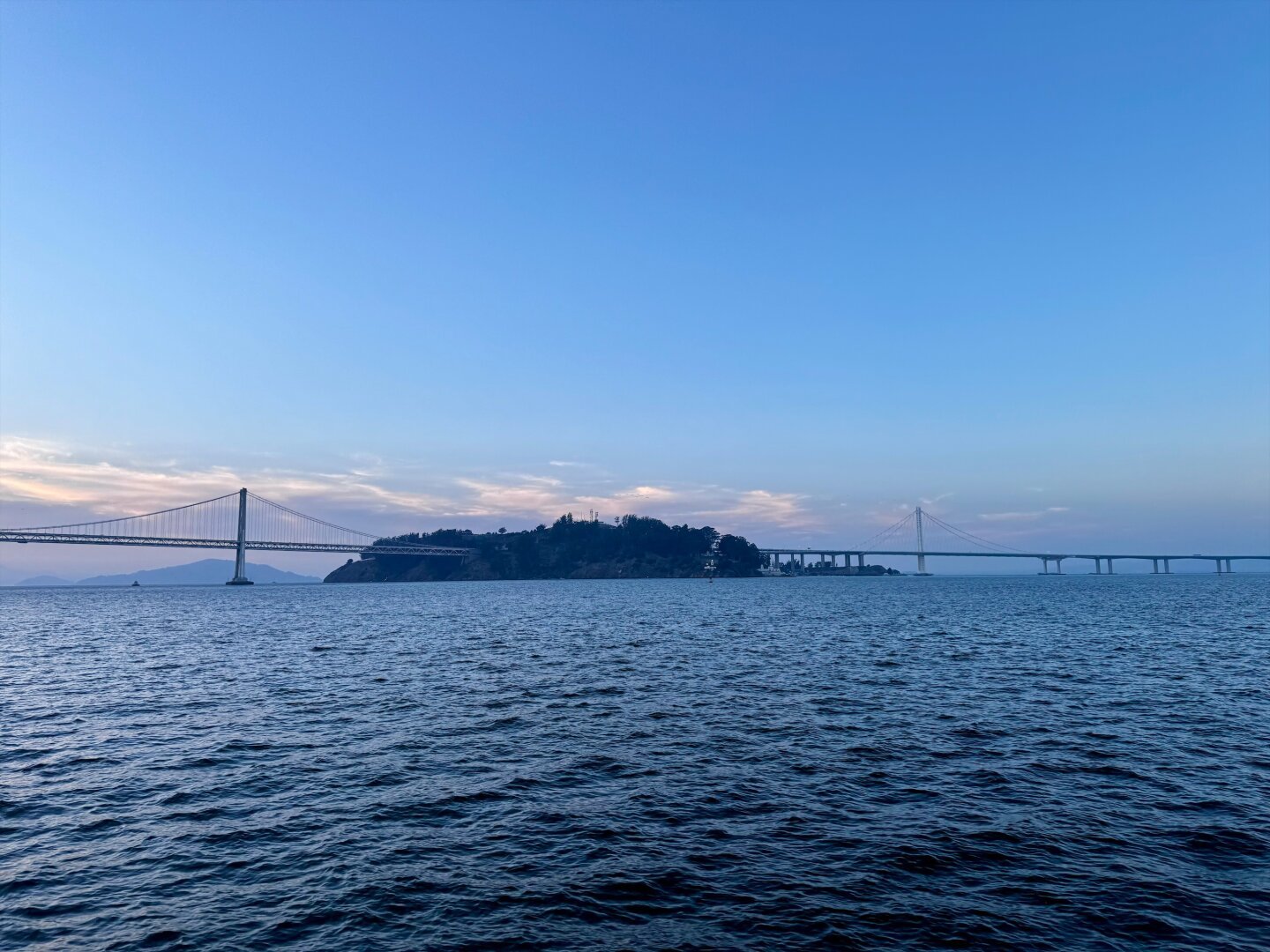 The Bay Bridge and island