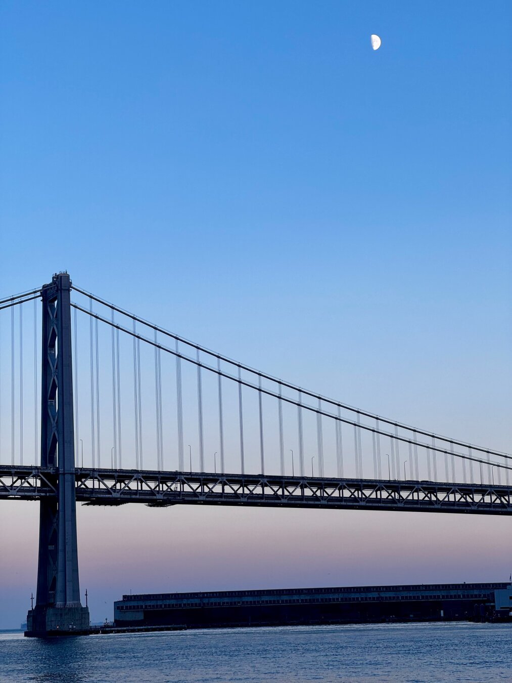 One of the towers of the Bay Bridge