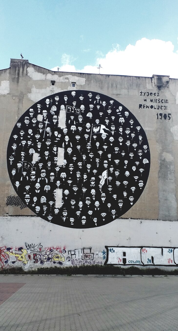 Artwork by Takie Pany in Łódź, Poland