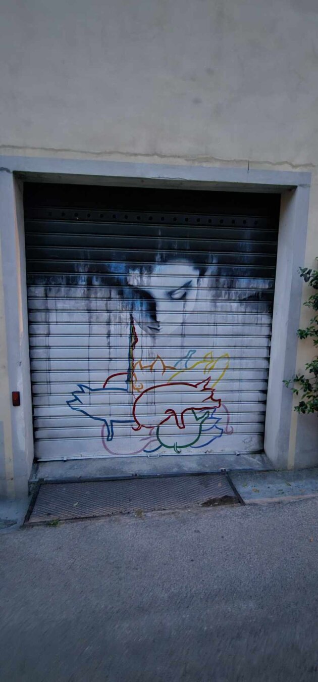Dozens of street art finds from walks around Lajatico in the Italian region Tuscany. Photo by Marek Nogieć
