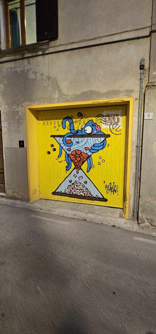 Dozens of street art finds from walks around Lajatico in the Italian region Tuscany. Photo by Marek Nogieć