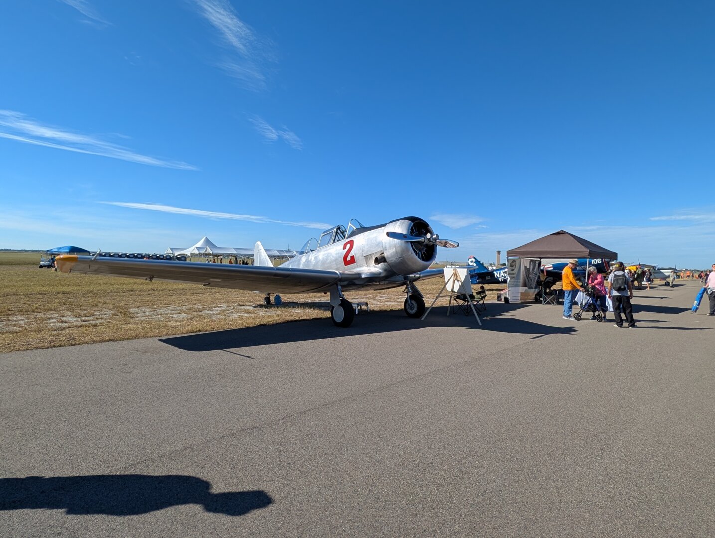 A North American Harvard Mk IV airplane.