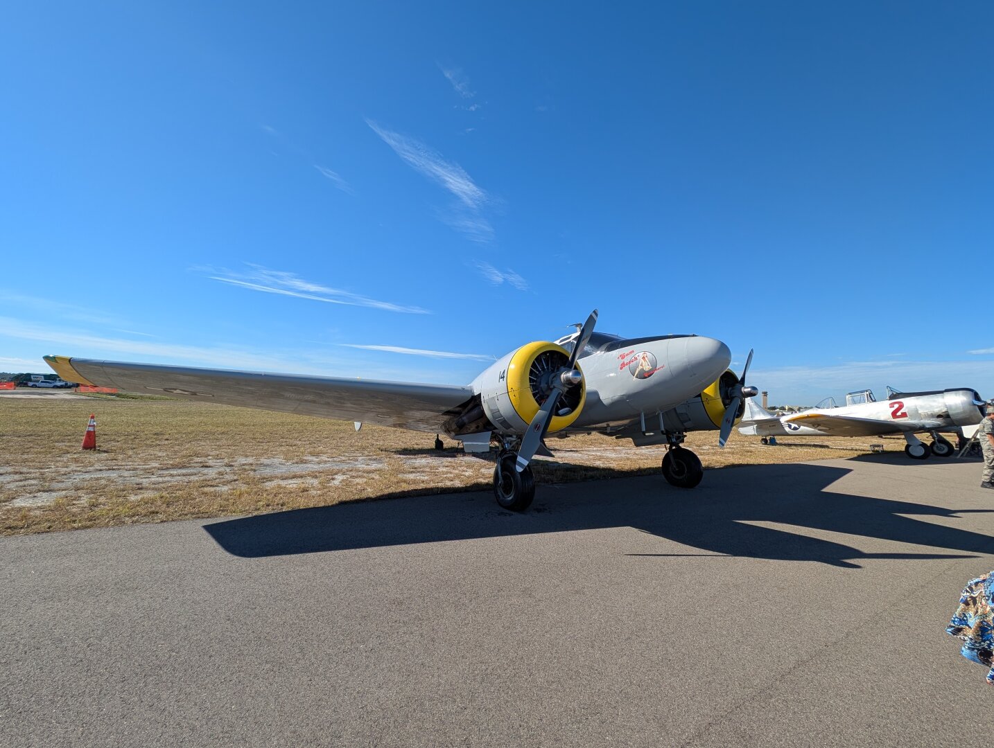 A Beechcraft C-45 Expeditor.  This plane participated in the Aleutian Islands Campaign in World War II.
