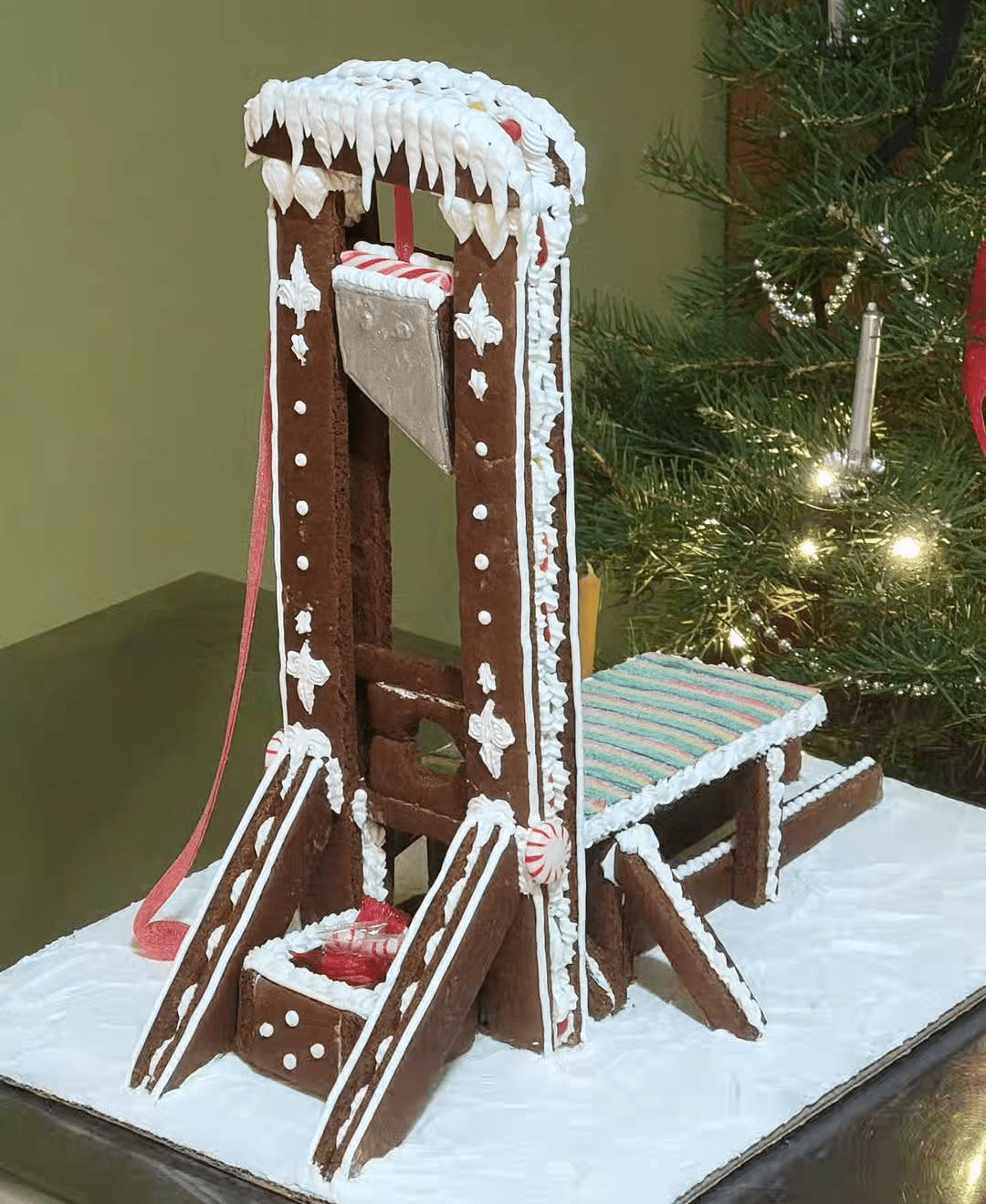 A gingerbread guillotine.