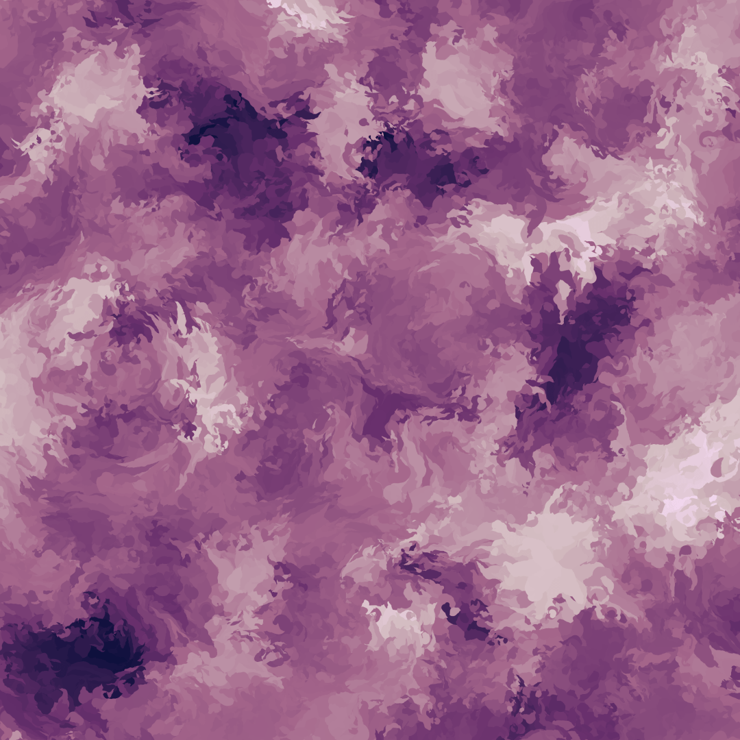 Abstract generative art. Intricate swirling patterns in purple and white