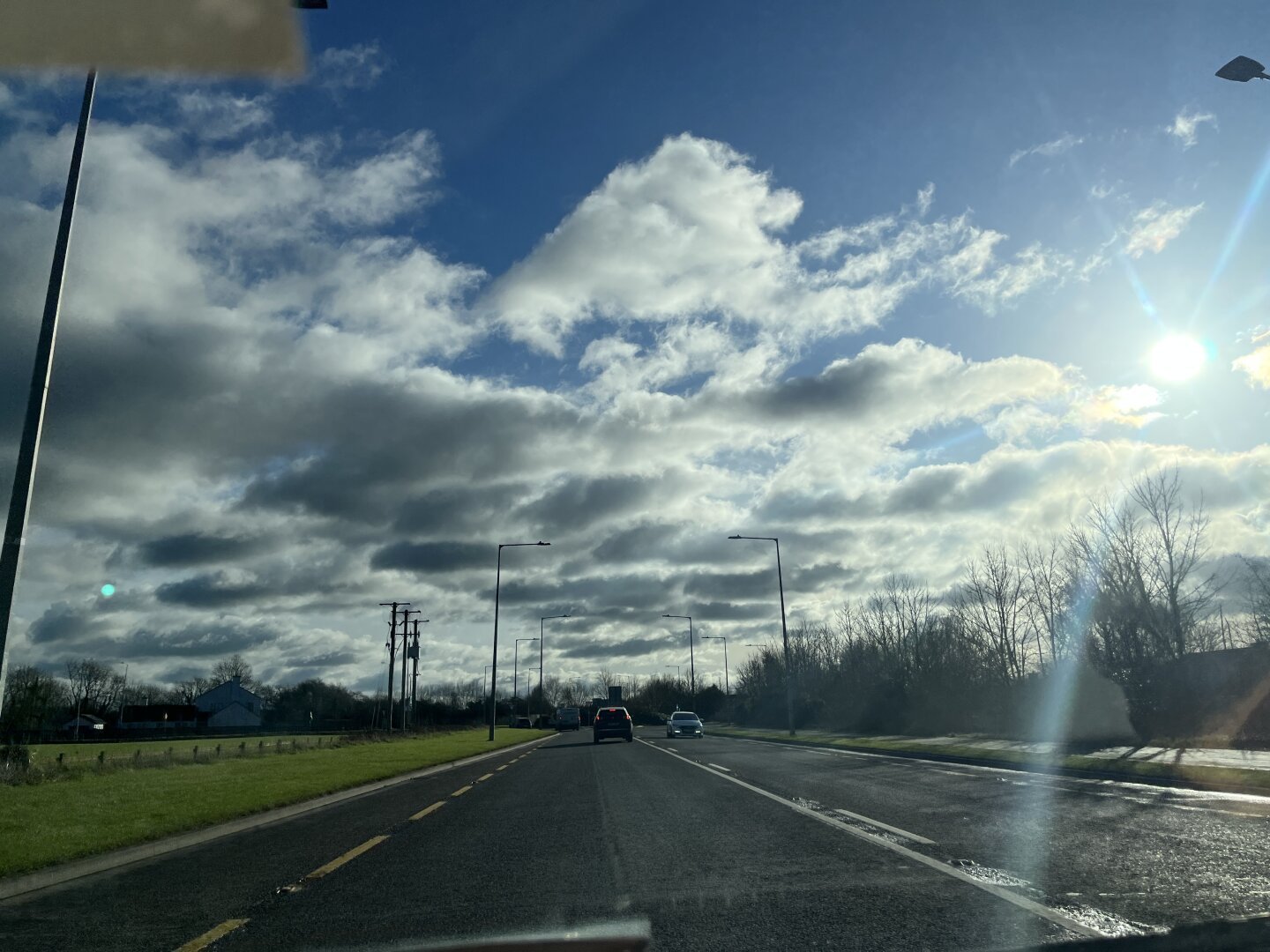 The mother way in Kilkenny. With a striking blue sky