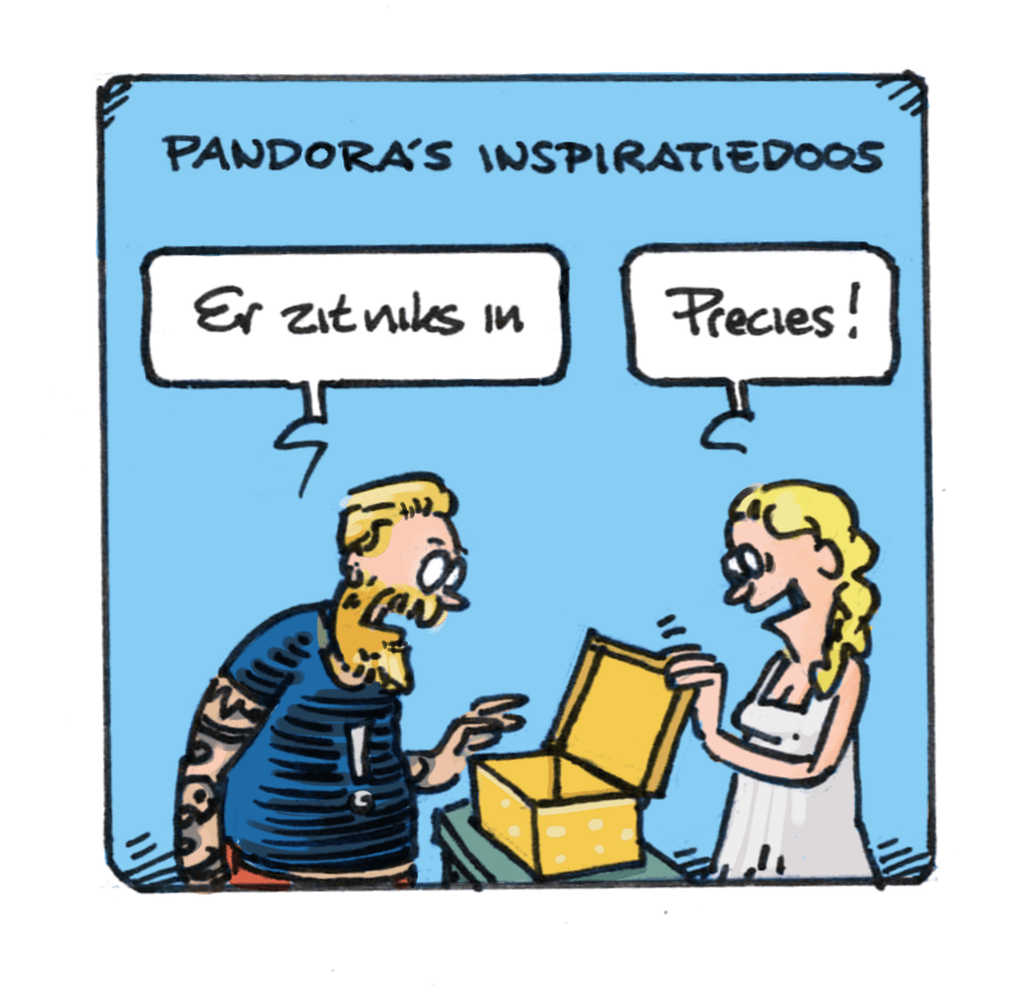 Cartoon met de titel 