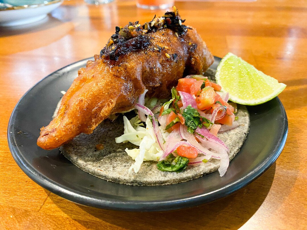 Fish Taco from Guerilla Tacos in Los Angeles.