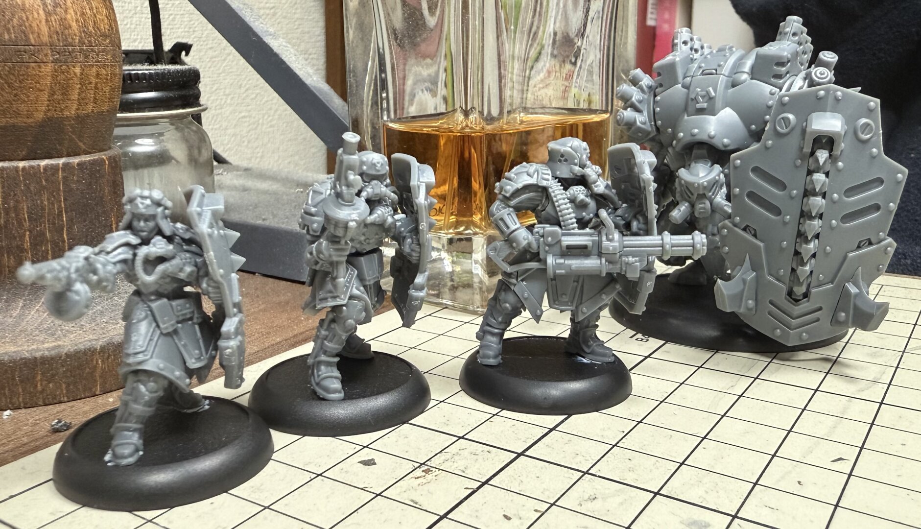 warmachine modeling. Khador starter set.