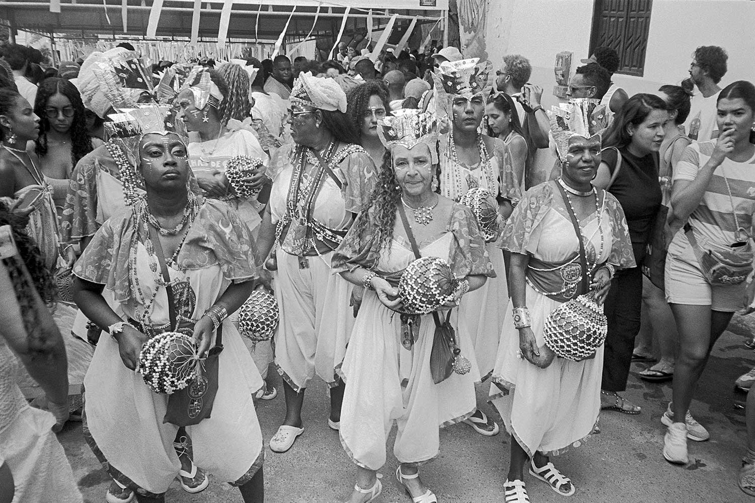 candomble women with in yemenja celebration