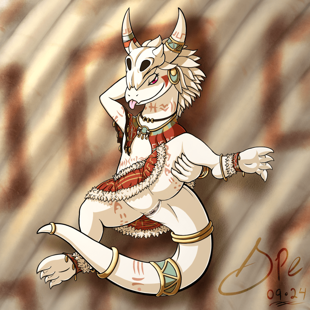 crusch lulu tribal chieftain outfit thing