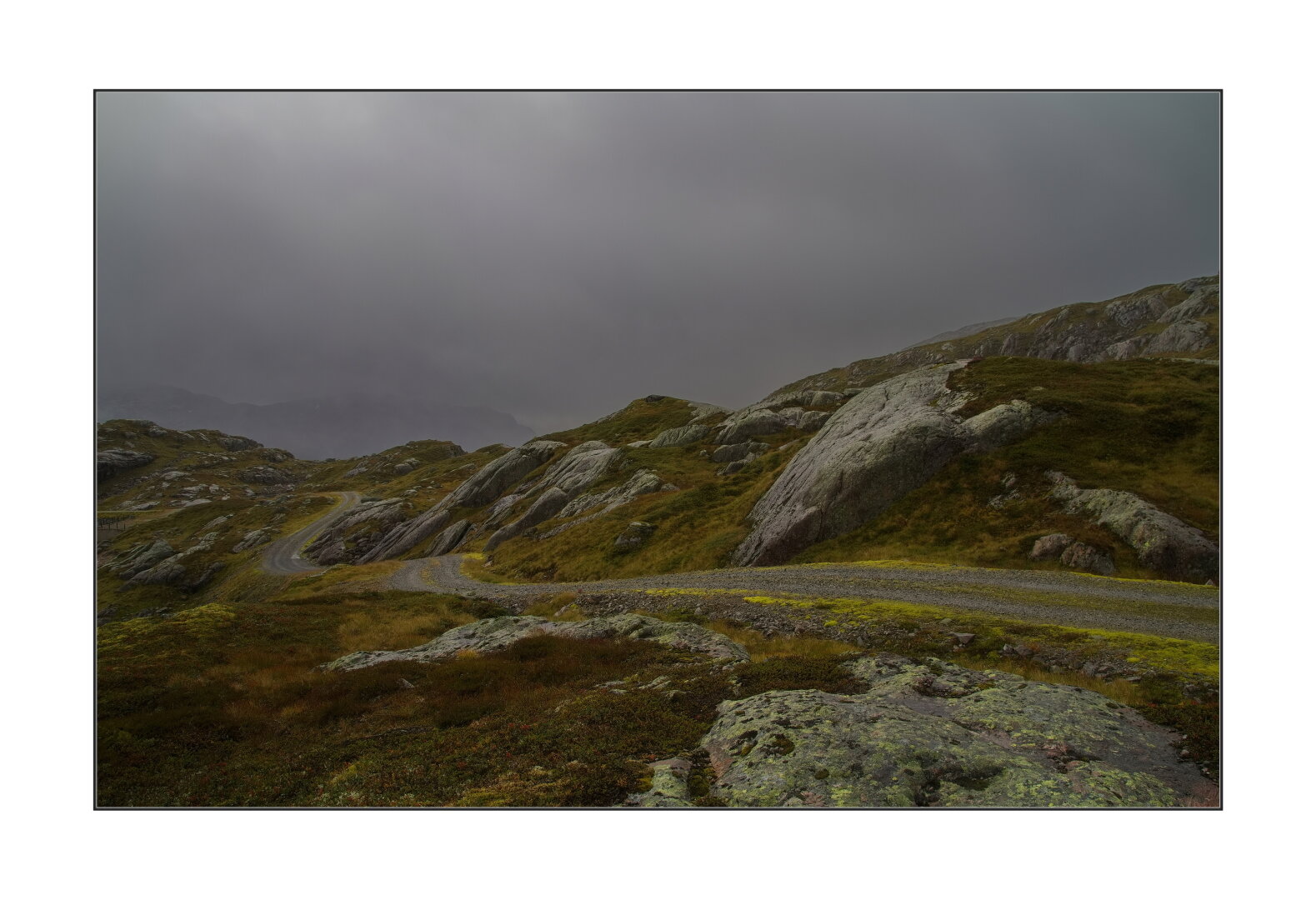 On the top of the mountains. Modalen, Norway
