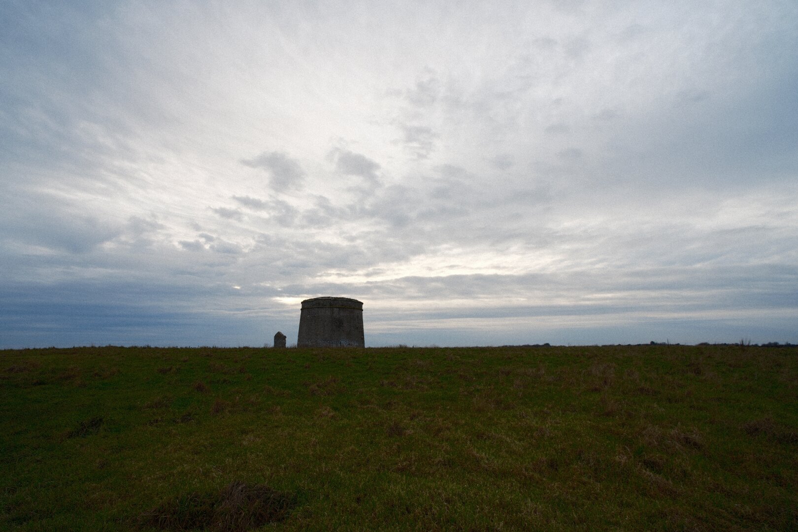 A Martello Tower under a Dramatic Sky