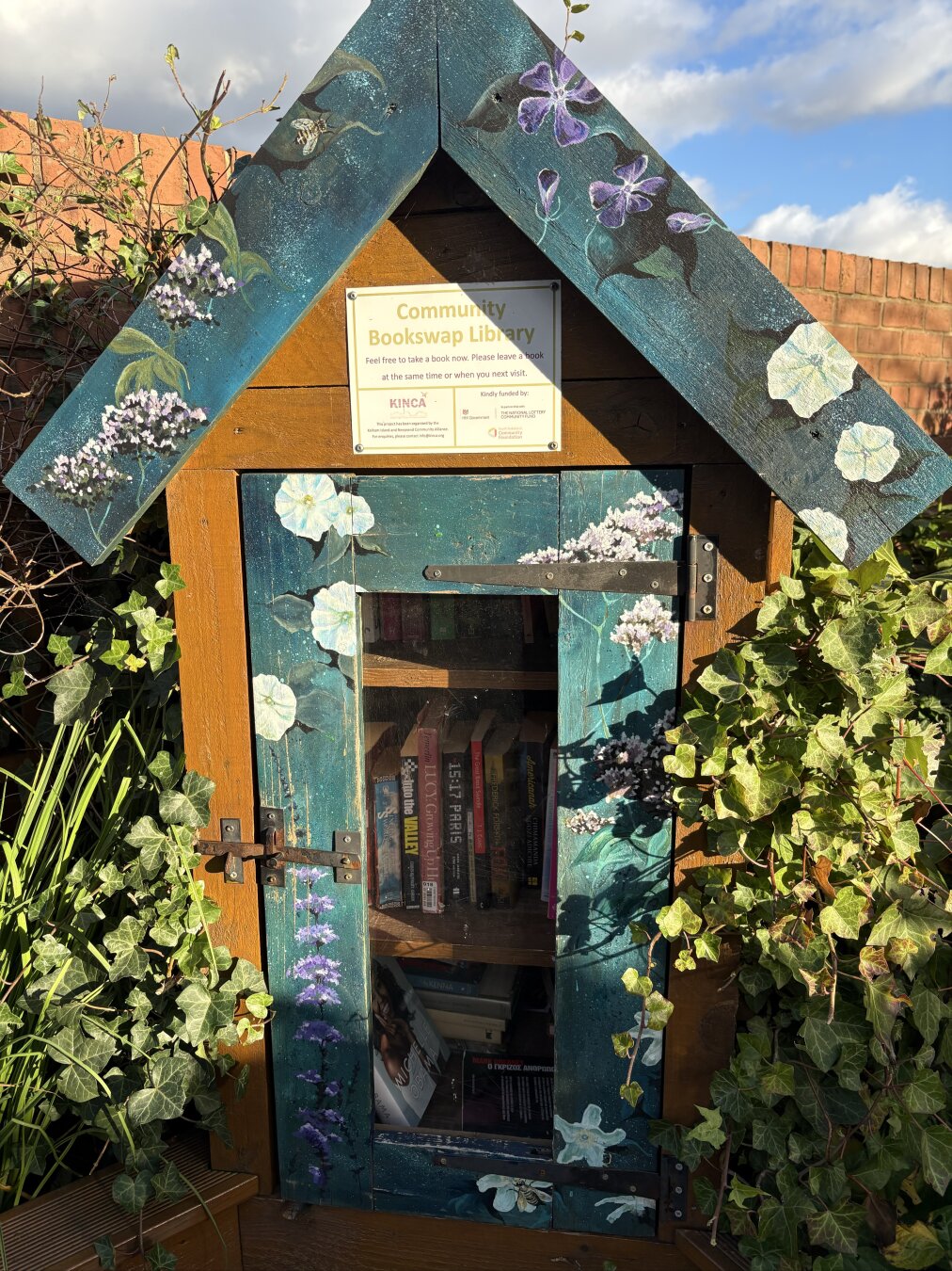 Local book swap house