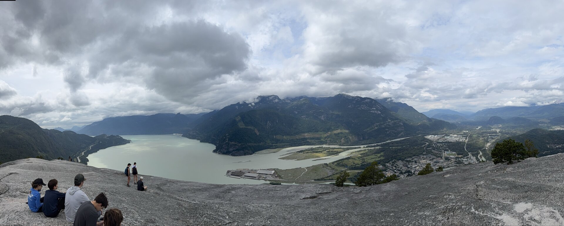 Panorama from The Chief First Peak in BC, Canada.