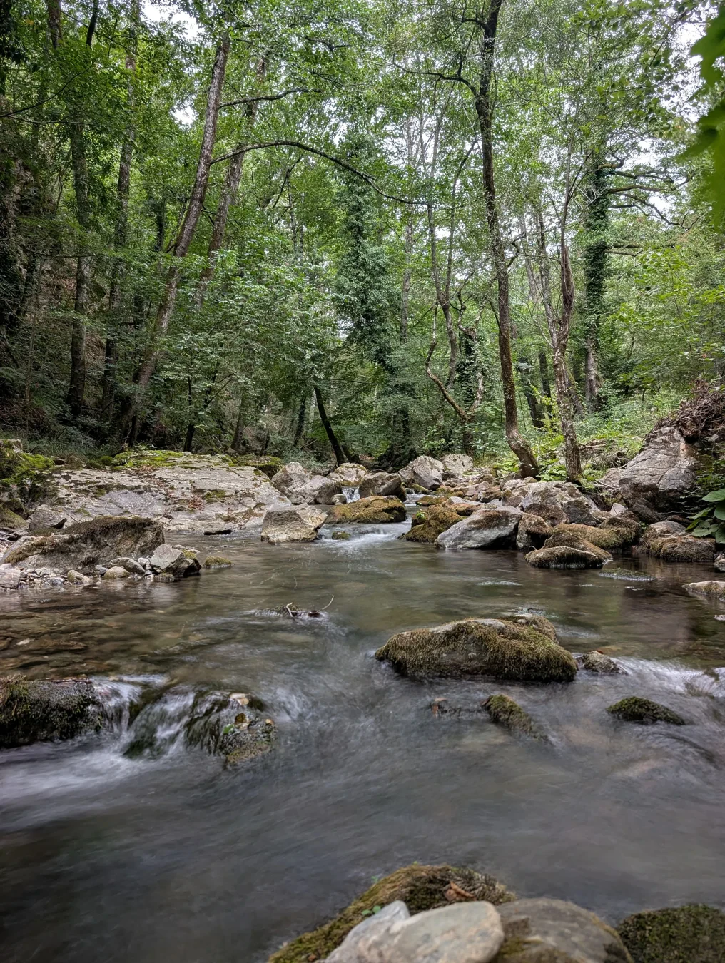 Course of the Peschiera stream