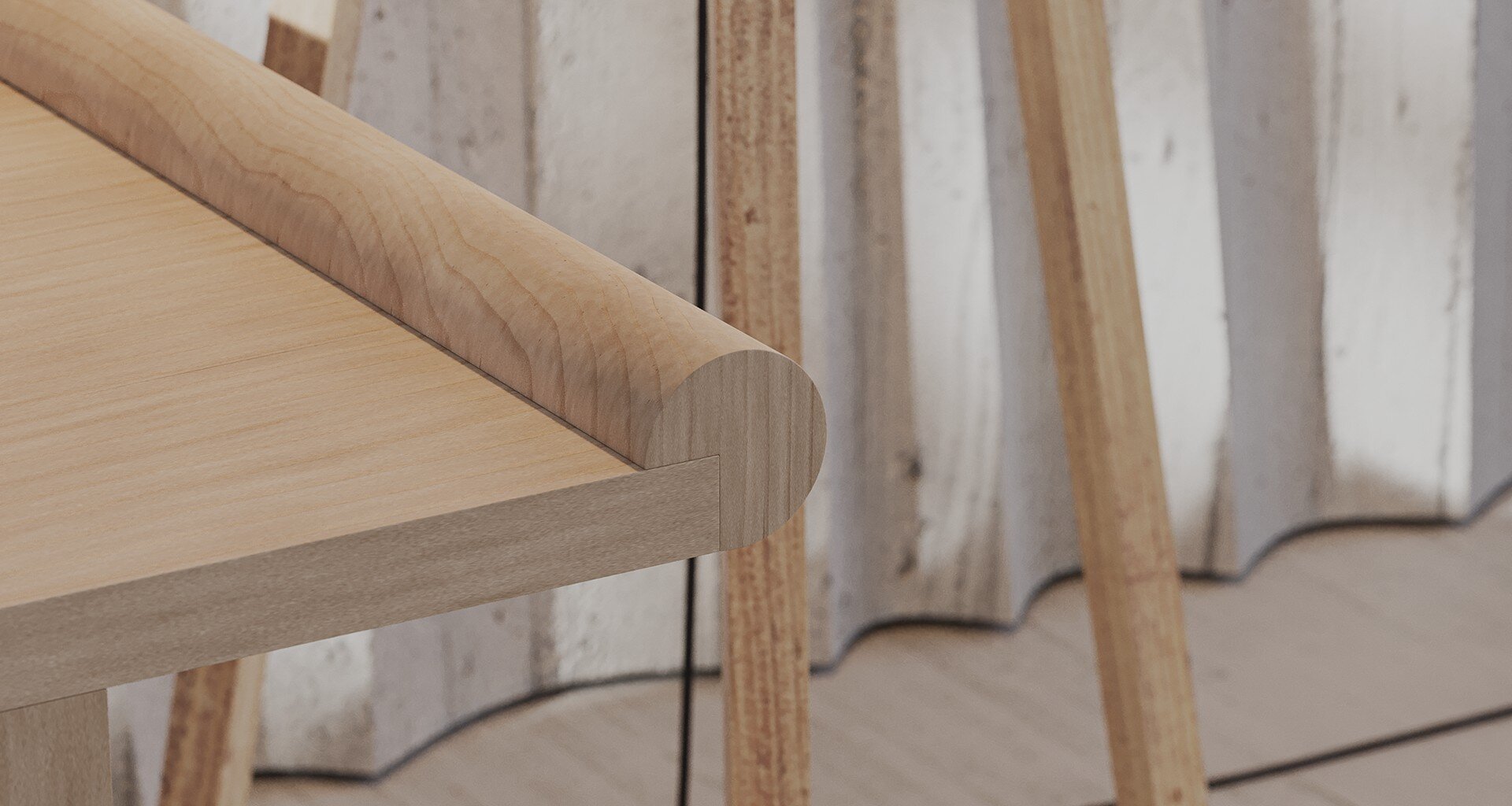 Swedish Pause Bench of Broberg & Ridderstråle | Bench CloseUp | 3D Visualization with 3ds Max 2025 & Corona 11