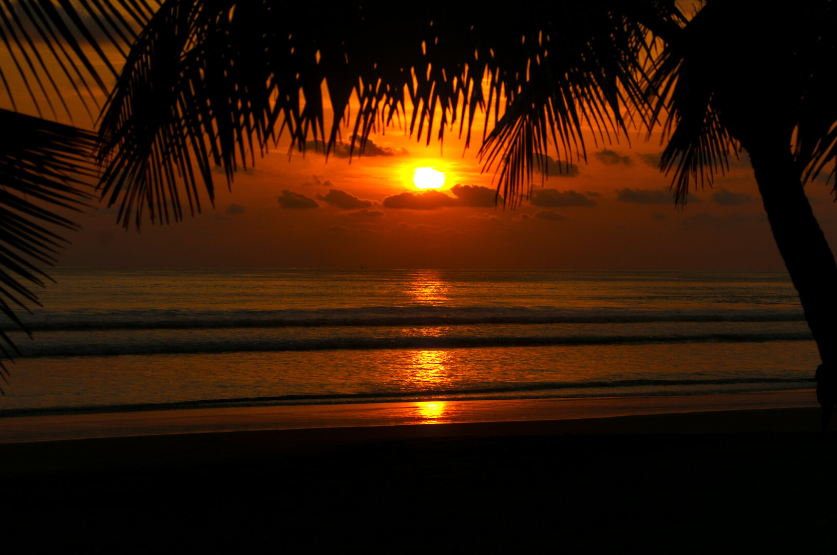 Sunset at the Pacific in Costa Rica