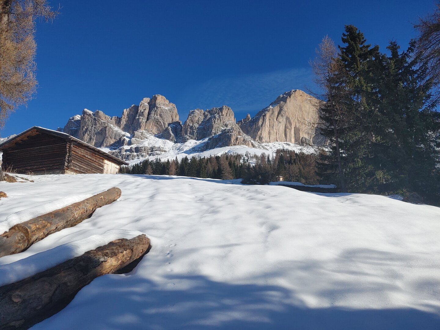 Rosengarten, Carezza, Italy. January 2023.