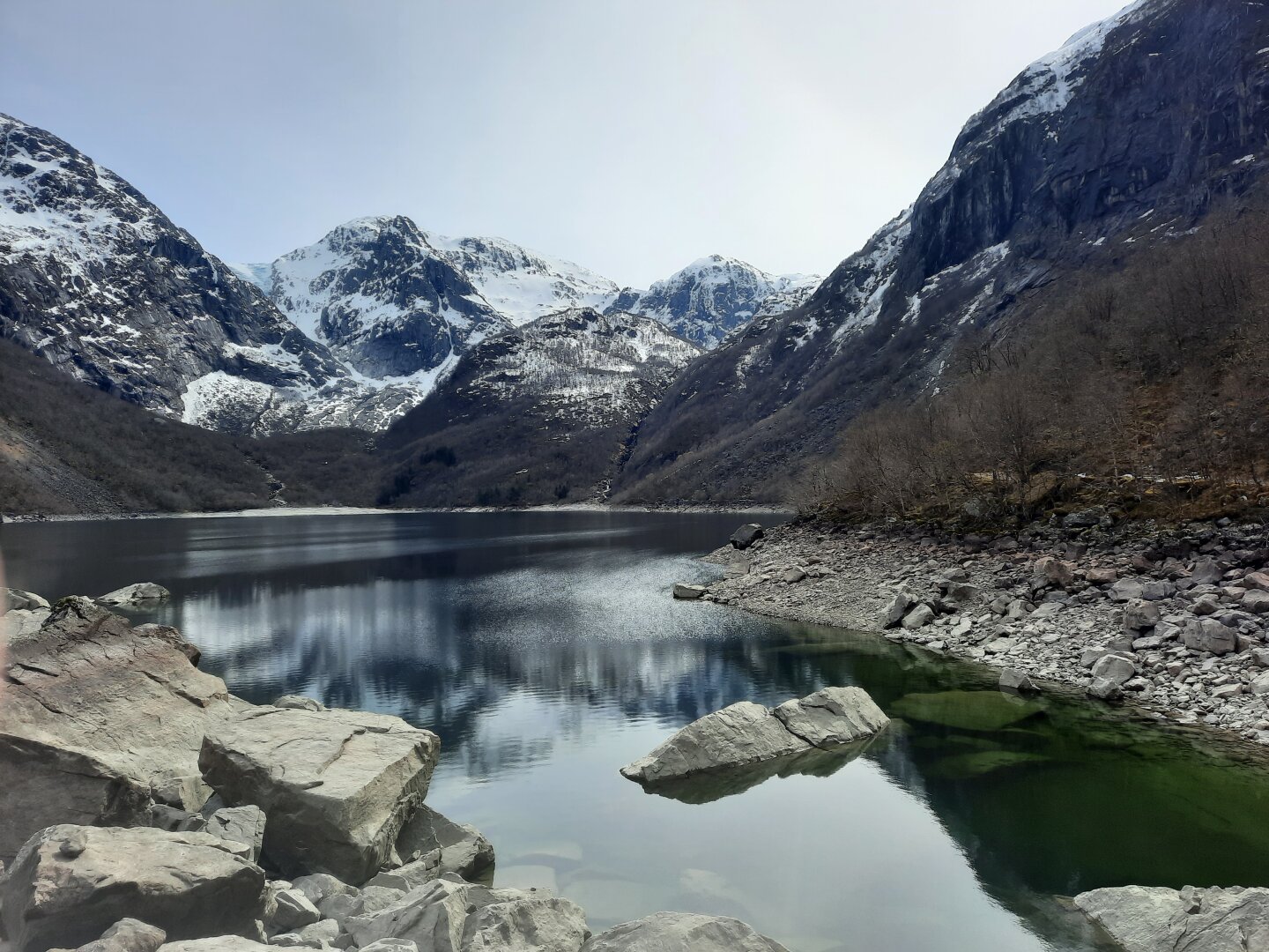 Bondhusvatnet, Hardanger, Norway. April 2022