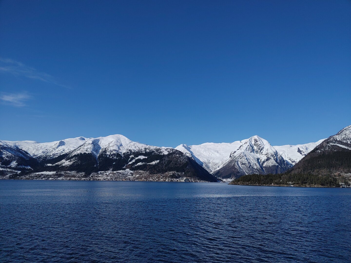 Sognefjord, Norway. April 2023.