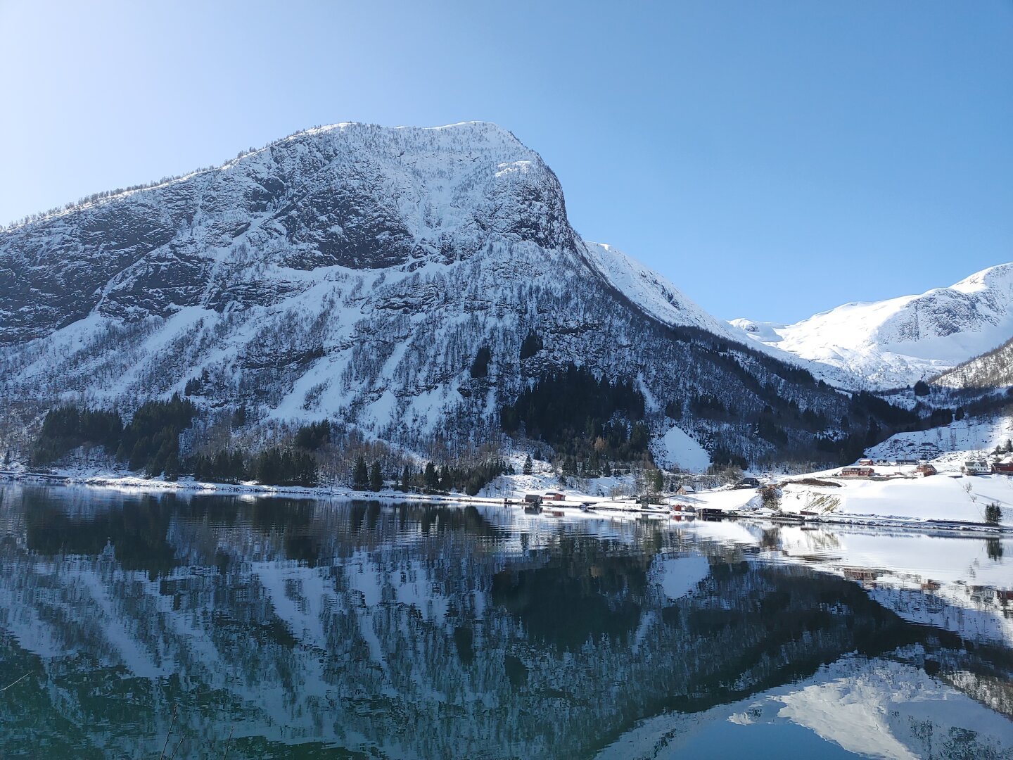 Sognefjord, Norway. April 2023.