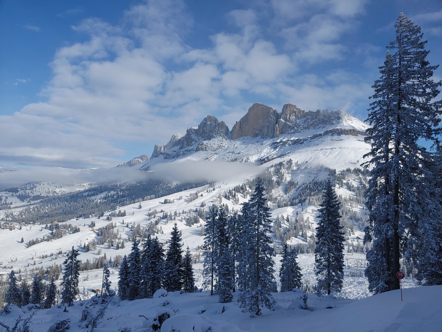 Rosengarten, Carezza, Italy. January 2023.